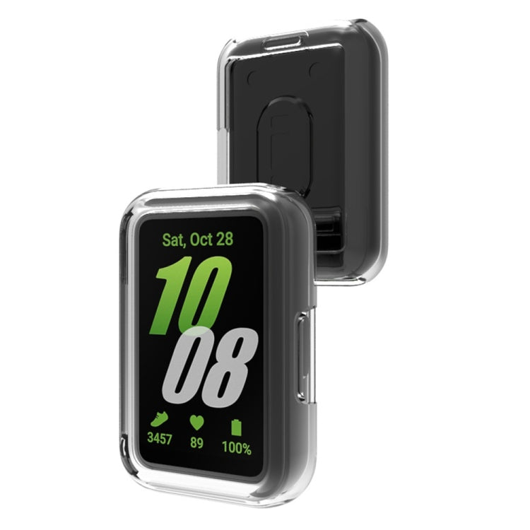 For Samsung Galaxy Fit 3 Half Pack Hollow TPU Watch Protective Case(Transparent)