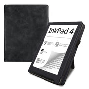 For Pocketbook InkPad 4 / Color 2 / 3 Calfskin Leather Smart Tablet Case(Black)