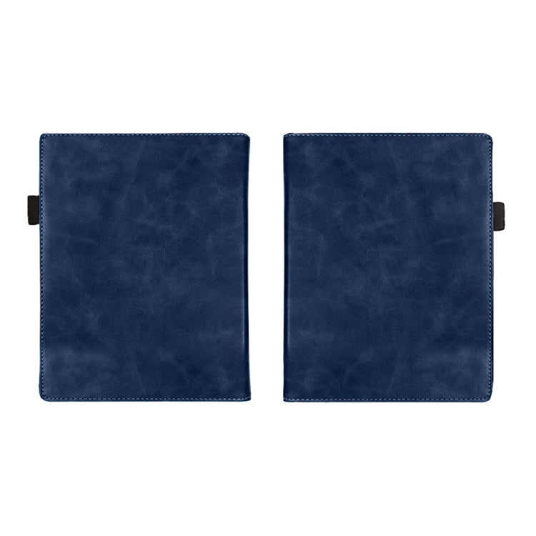 For Pocketbook InkPad Color 2 / 3 Calfskin Leather Smart Tablet Case(Blue)