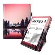 For Pocketbook InkPad Color 2 / 3 Painted Calfskin Smart Leather Tablet Case(Night)