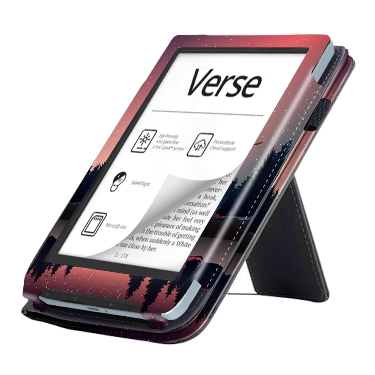 For Pocketbook Verse / Verse Pro Painted Calfskin Smart Leather Tablet Case(Night)