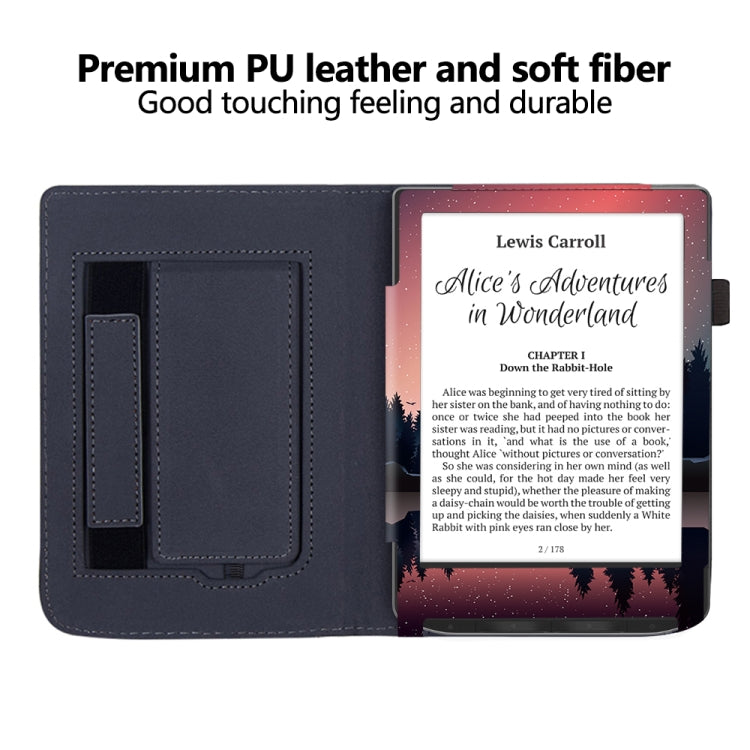 For Pocketbook Verse / Verse Pro Painted Calfskin Smart Leather Tablet Case(Night)