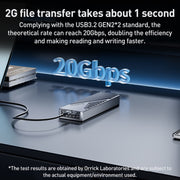 ORICO CNM2-G20 20Gbps M.2 NVMe SSD Enclosure(Grey)