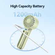 USAMS ZB288 Portable Type-C Rechargeable High Speed Handheld Mini Fan(Beige)