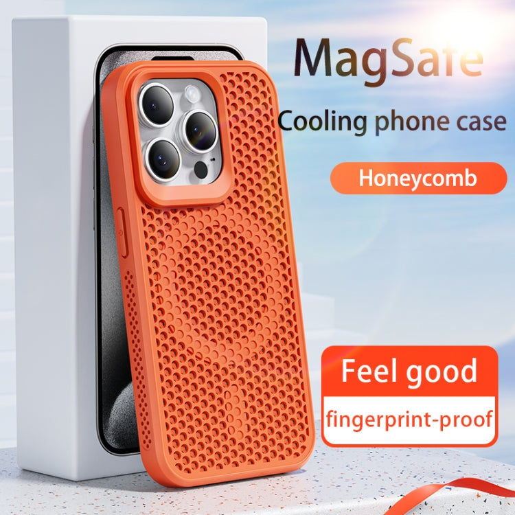 For iPhone 13 Pro Max MagSafe Magnetic Heat Dissipation Phone Case(Orange)