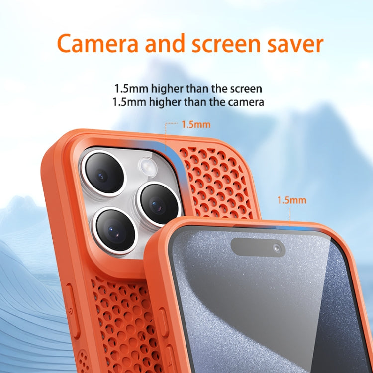 For iPhone 13 Pro Max MagSafe Magnetic Heat Dissipation Phone Case(Orange)