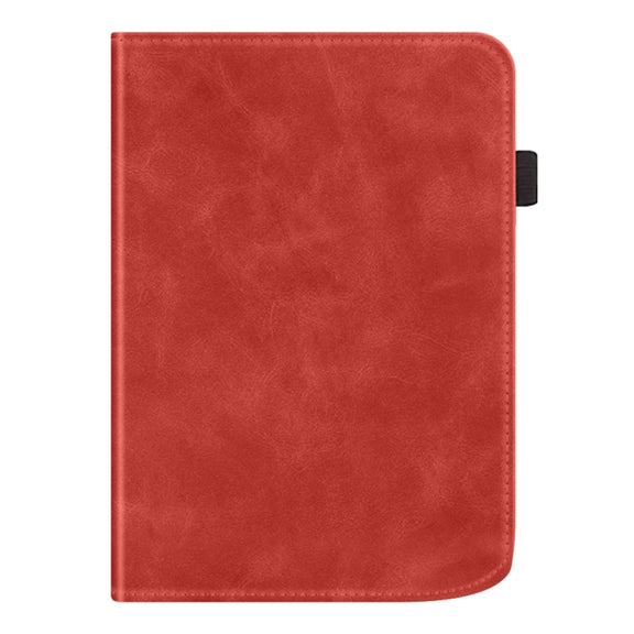 For Pocketbook Verse / Verse Pro Calfskin Leather Smart Tablet Case(Red)
