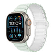 For Apple Watch Ultra 2 49mm I-Shaped Magnetic Silicone Watch Band(Mint White) - Watch Bands by PMC TechLife | Online Shopping South Africa | PMC TechLife