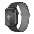 For Apple Watch Series 3 38mm I-Shaped Magnetic Silicone Watch Band(Black Gray) - Watch Bands by PMC TechLife | Online Shopping South Africa | PMC TechLife