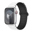 For Apple Watch 42mm I-Shaped Magnetic Silicone Watch Band(White Black) - free shipping - PMC TechLife - Order now!
