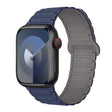 For Apple Watch 38mm I-Shaped Magnetic Silicone Watch Band(Indigo Gray) - Watch Bands by PMC TechLife | Online Shopping South Africa | PMC TechLife