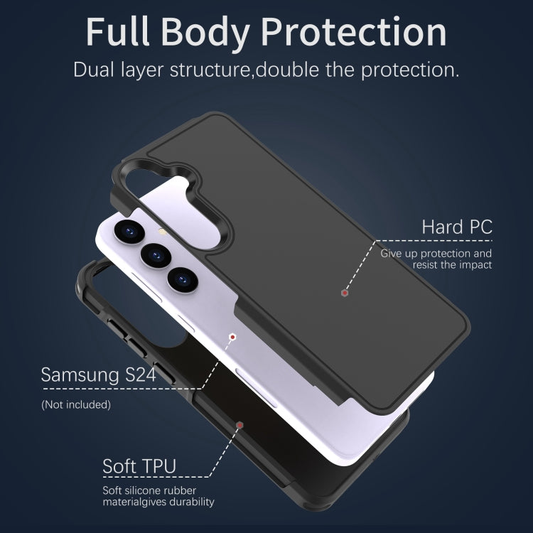 For Samsung Galaxy S24+ 5G RedPepper Armor PC Hybrid TPU Phone Case(Black)