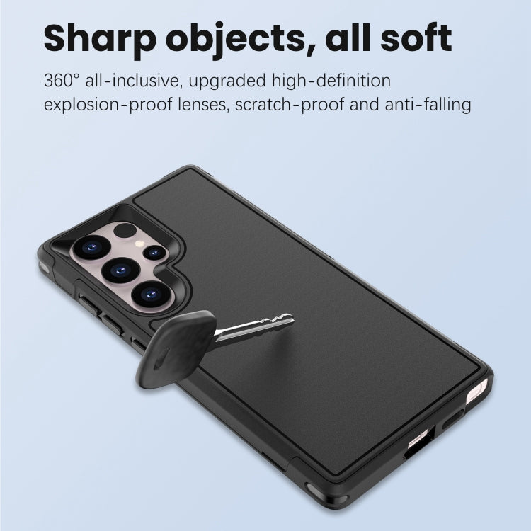 For Samsung Galaxy S24 Ultra 5G RedPepper Armor PC Hybrid TPU Phone Case(Black)