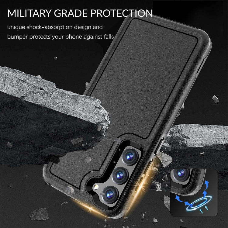 For Samsung Galaxy S23 5G RedPepper Armor PC Hybrid TPU Phone Case(Black)