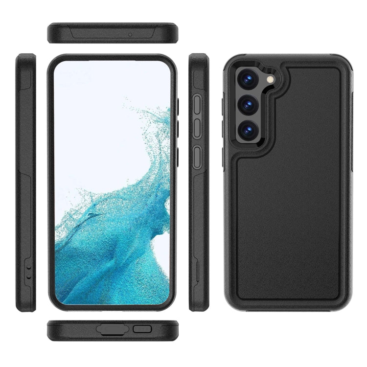 For Samsung Galaxy S23+ 5G RedPepper Armor PC Hybrid TPU Phone Case(Black)