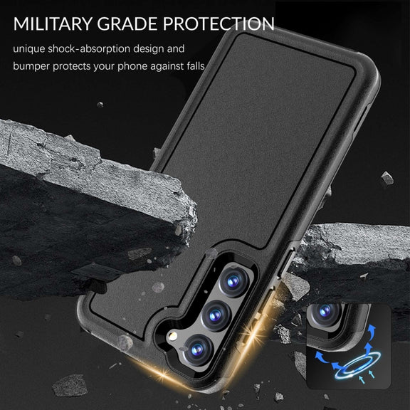 For Samsung Galaxy S23+ 5G RedPepper Armor PC Hybrid TPU Phone Case(Black)