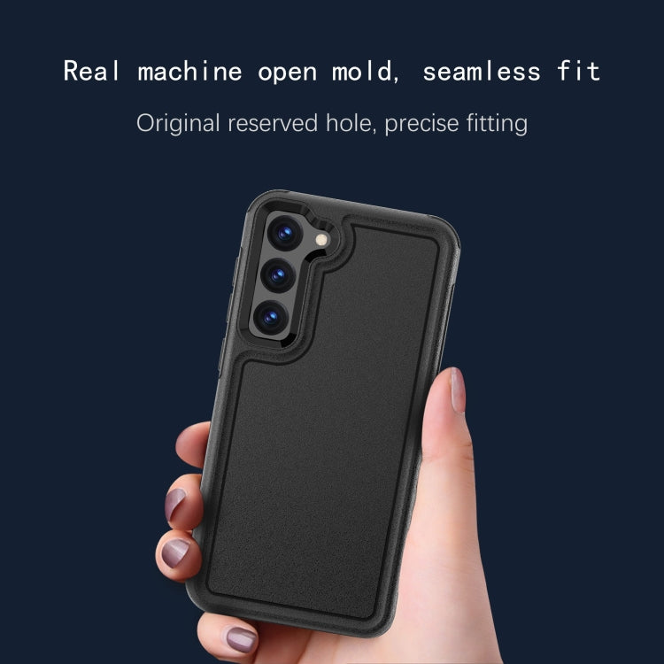 For Samsung Galaxy S23+ 5G RedPepper Armor PC Hybrid TPU Phone Case(Black)