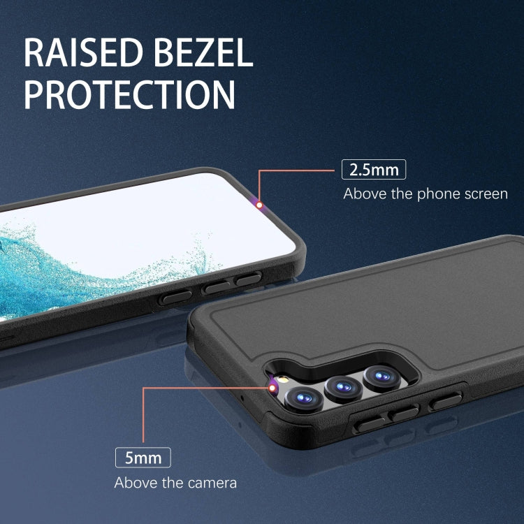 For Samsung Galaxy S23+ 5G RedPepper Armor PC Hybrid TPU Phone Case(Black)