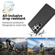 For Samsung Galaxy S23 Ultra 5G RedPepper Armor PC Hybrid TPU Phone Case(Black)