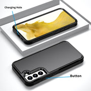 For Samsung Galaxy S22+ 5G RedPepper Armor PC Hybrid TPU Phone Case(Black)