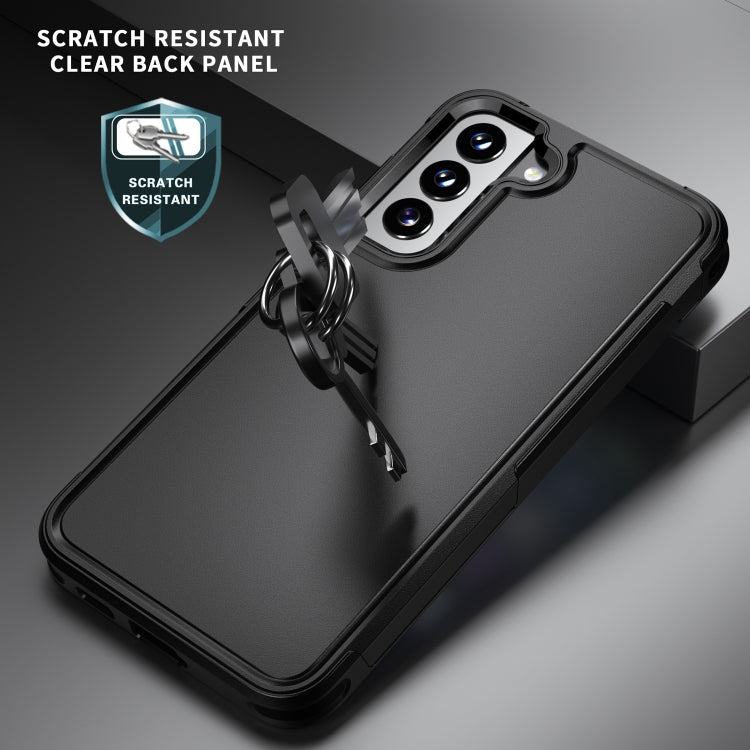 For Samsung Galaxy S22+ 5G RedPepper Armor PC Hybrid TPU Phone Case(Black)