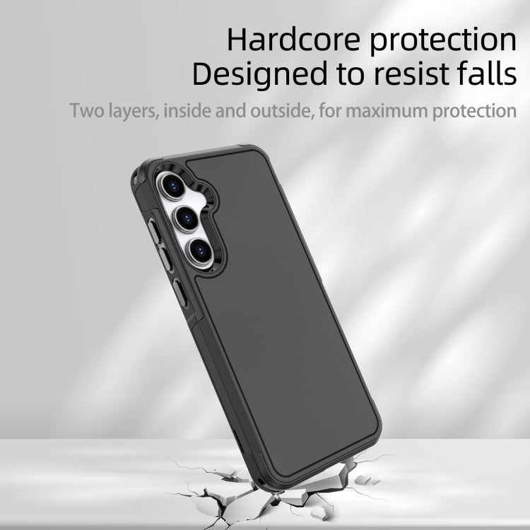For Samsung Galaxy A55 5G RedPepper Armor PC Hybrid TPU Phone Case(Black)