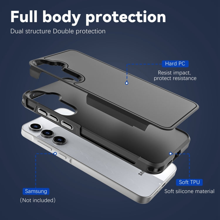 For Samsung Galaxy A55 5G RedPepper Armor PC Hybrid TPU Phone Case(Black)
