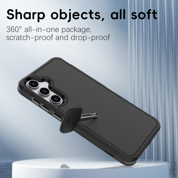 For Samsung Galaxy A55 5G RedPepper Armor PC Hybrid TPU Phone Case(Black)