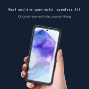 For Samsung Galaxy A55 5G RedPepper Armor PC Hybrid TPU Phone Case(Black)