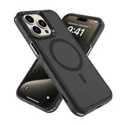 For iPhone 15 Pro Max RedPepper Armor Magsafe PC Hybrid TPU Phone Case(Black)