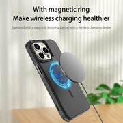 For iPhone 15 Pro Max RedPepper Armor Magsafe PC Hybrid TPU Phone Case(Black)