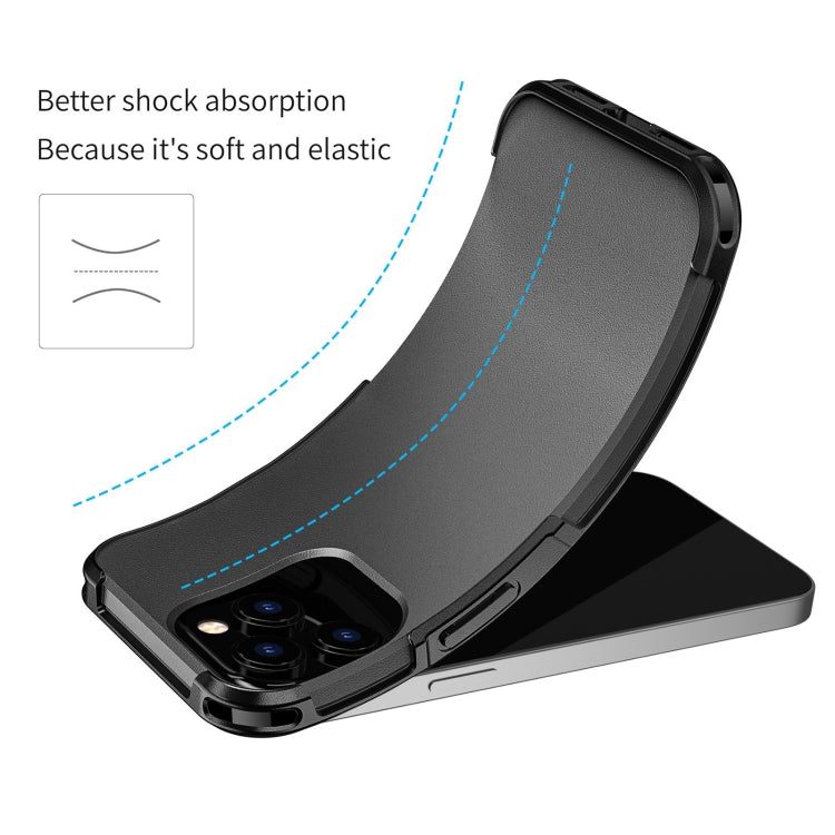 For iPhone 14 Pro Max RedPepper Armor Magsafe PC Hybrid TPU Phone Case(Black)