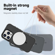 For iPhone 16 Pro RedPepper Armor Magsafe PC Hybrid TPU Phone Case(Black)