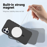 For iPhone 16 Plus RedPepper Armor Magsafe PC Hybrid TPU Phone Case(Black)
