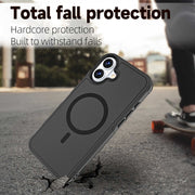 For iPhone 16 Plus RedPepper Armor Magsafe PC Hybrid TPU Phone Case(Black)