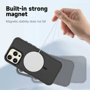 For iPhone 16 Pro Max RedPepper Armor Magsafe PC Hybrid TPU Phone Case(Black)