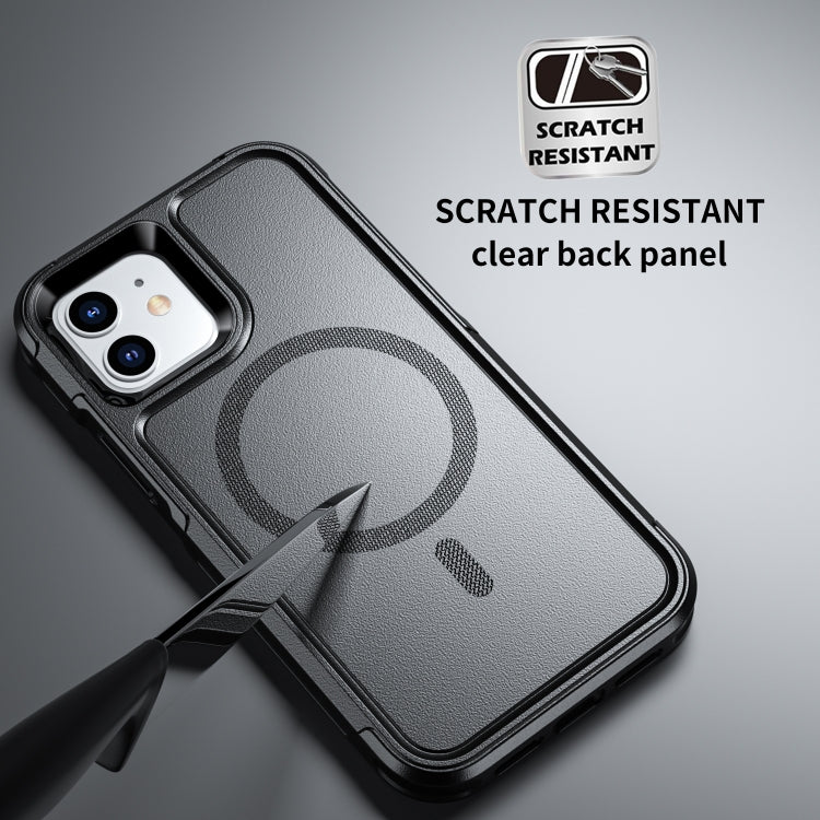 For iPhone 12 / 12 Pro RedPepper Armor Magsafe PC Hybrid TPU Phone Case(Black)