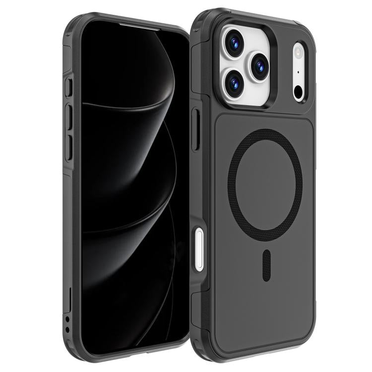 For iPhone 17 Pro Max RedPepper Armor Magsafe PC Hybrid TPU Phone Case(Black)