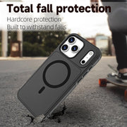 For iPhone 17 Pro Max RedPepper Armor Magsafe PC Hybrid TPU Phone Case(Black)