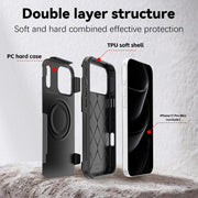 For iPhone 17 Pro Max RedPepper Armor Magsafe PC Hybrid TPU Phone Case(Black)