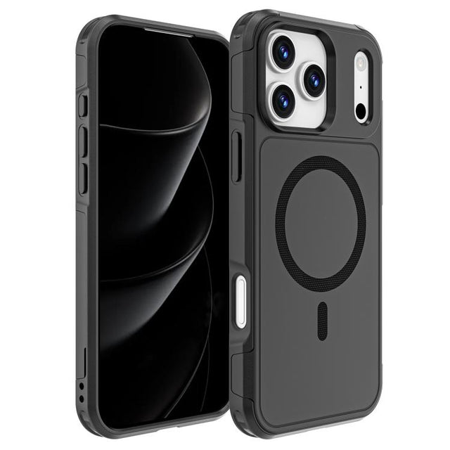 For iPhone 17 Pro Max RedPepper Armor Magsafe PC Hybrid TPU Phone Case(Black)