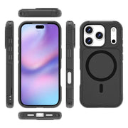 For iPhone 17 Pro RedPepper Armor Magsafe PC Hybrid TPU Phone Case(Black)