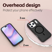 For iPhone 17 Pro RedPepper Armor Magsafe PC Hybrid TPU Phone Case(Black)