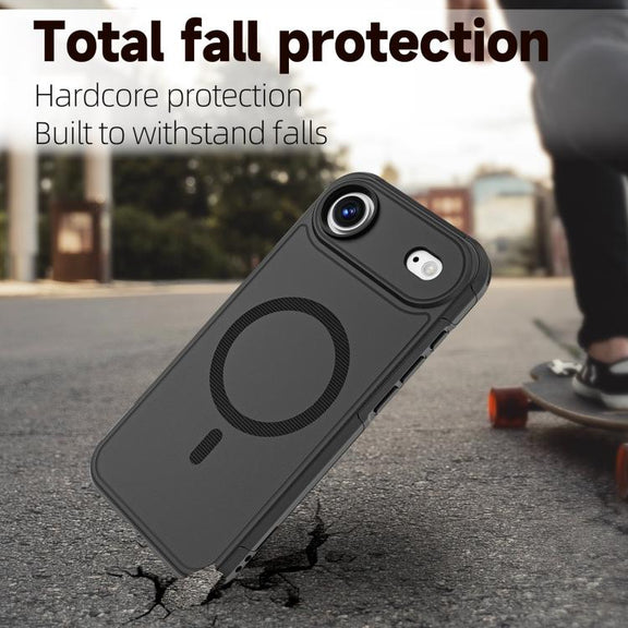 For iPhone 17 Air RedPepper Armor Magsafe PC Hybrid TPU Phone Case(Black)
