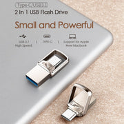 EAGET 64G USB 3.1 + Type-C / USB-C  Interface Metal Twister Flash U Disk, with Micro USB OTG Adapter