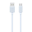 USAMS US-SJ693 USB to USB-C / Type-C 3A Striped Fast Charge Data Cable, Length:2m(Blue) - free shipping - PMc TechLife - Order now!
