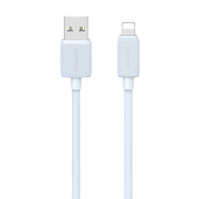 USAMS US-SJ694 USB to 8 Pin 2.4A Striped Fast Charge Data Cable, Length:2m(Blue)