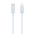 USAMS US-SJ697 USB-C / Type-C to 8 Pin 30W Striped Fast Charge Data Cable, Length:2m(Blue) - free shipping - PMC TechLife - Order now!