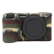 For Sony ILCE-6700 / A6700 Litchi Texture Soft Silicone Protective Case(Camouflage)
