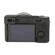 For Sony ILCE-7CM2 / A7C II / A7CR Litchi Texture Soft Silicone Protective Case(Black)